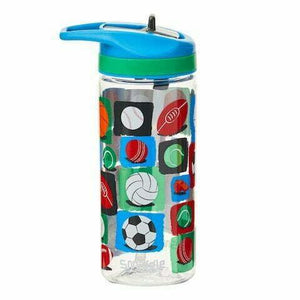 Smiggle - Botella de agua con pajita sin BPA Sky Hi Junior de 440 ml