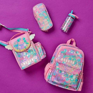 Smiggle - Botella de agua con pajita sin BPA Sky Hi Junior de 440 ml