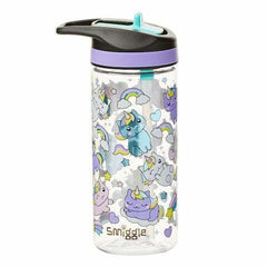 Smiggle - Botella de agua con pajita sin BPA Sky Hi Junior de 440 ml