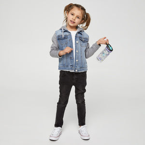 Smiggle - Botella de agua con pajita sin BPA Sky Hi Junior de 440 ml