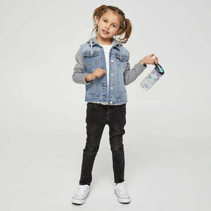 Smiggle - Botella de agua con pajita sin BPA Sky Hi Junior de 440 ml