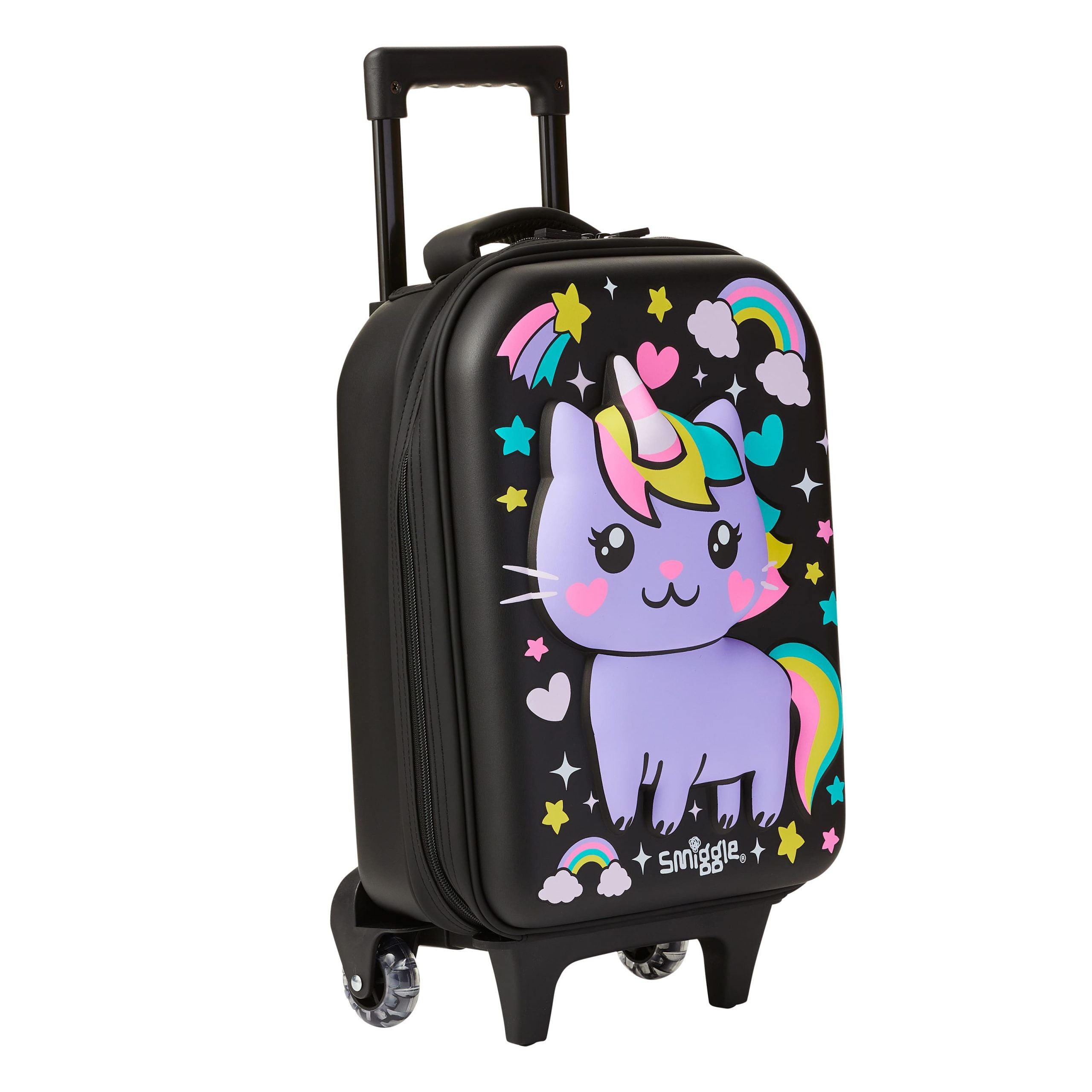 Smiggle - Sky Hi Maleta de niños con ruedas y luces