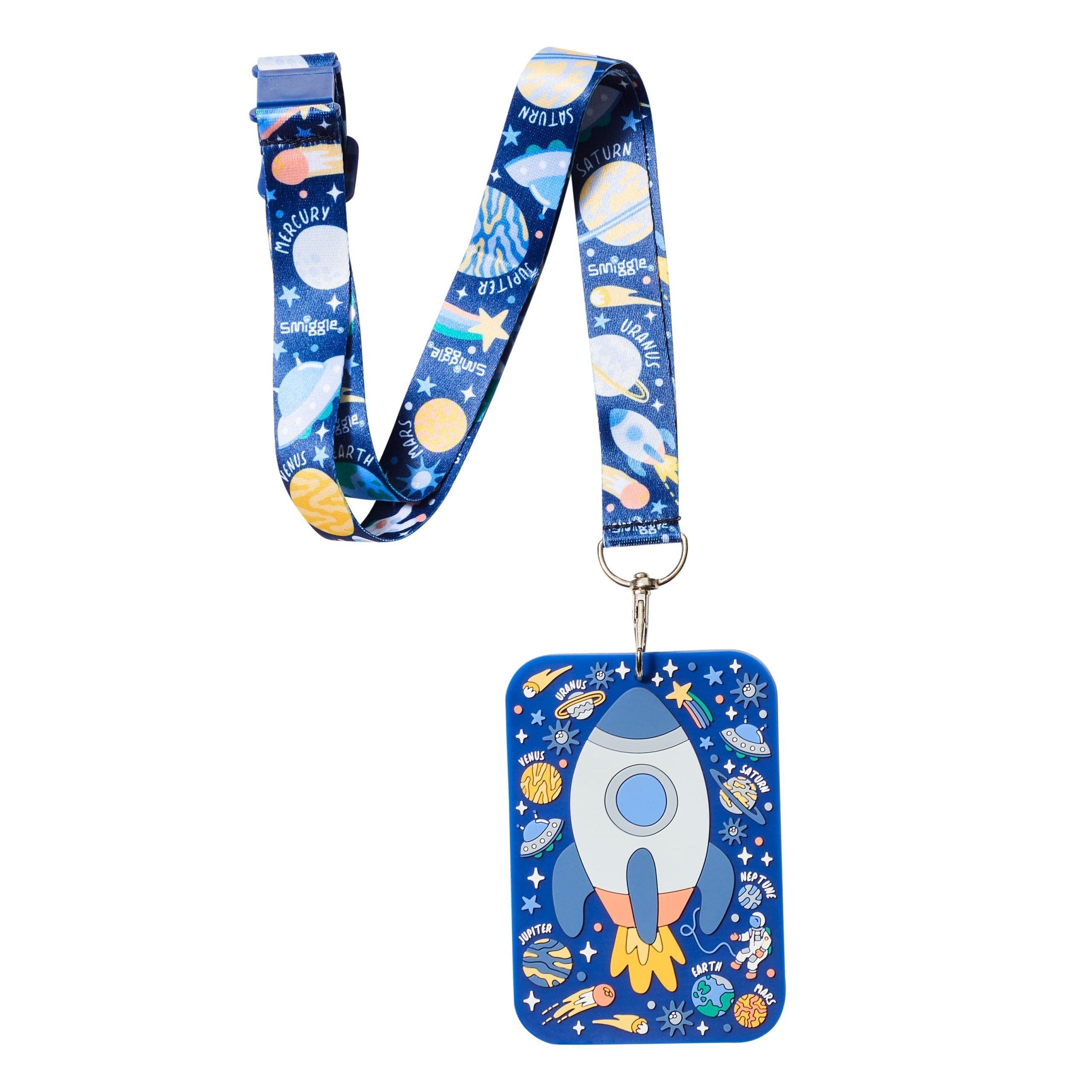 Smiggle - Tarjetero escolar con cordón Sky Hi Junior