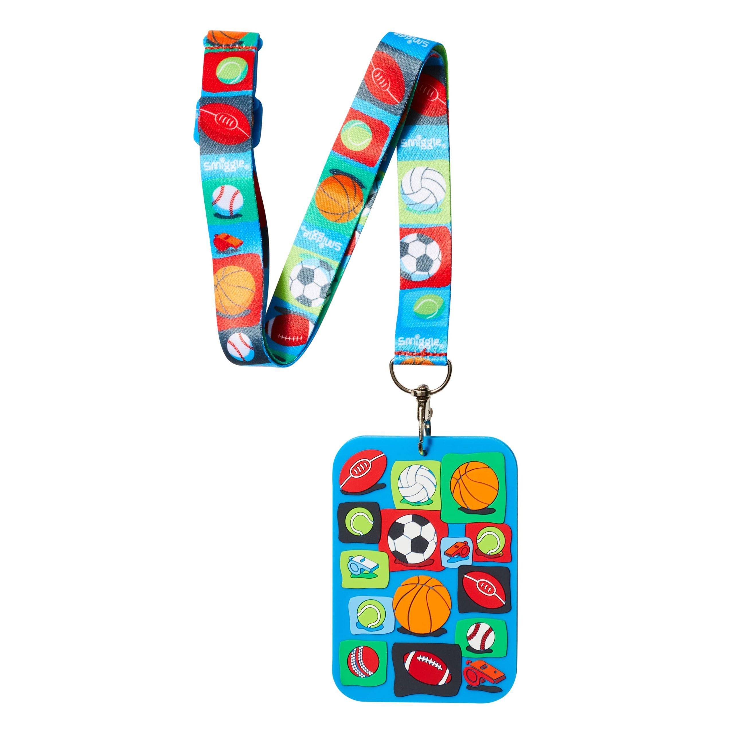 Smiggle - Tarjetero escolar con cordón Sky Hi Junior