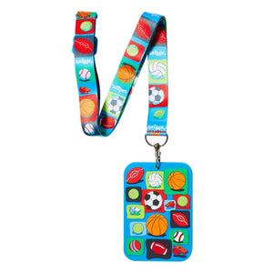 Smiggle - Tarjetero escolar con cordón Sky Hi Junior