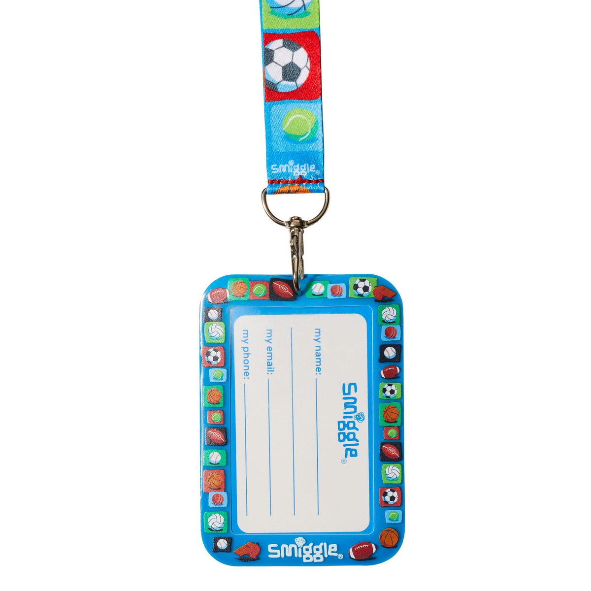 Smiggle - Tarjetero escolar con cordón Sky Hi Junior