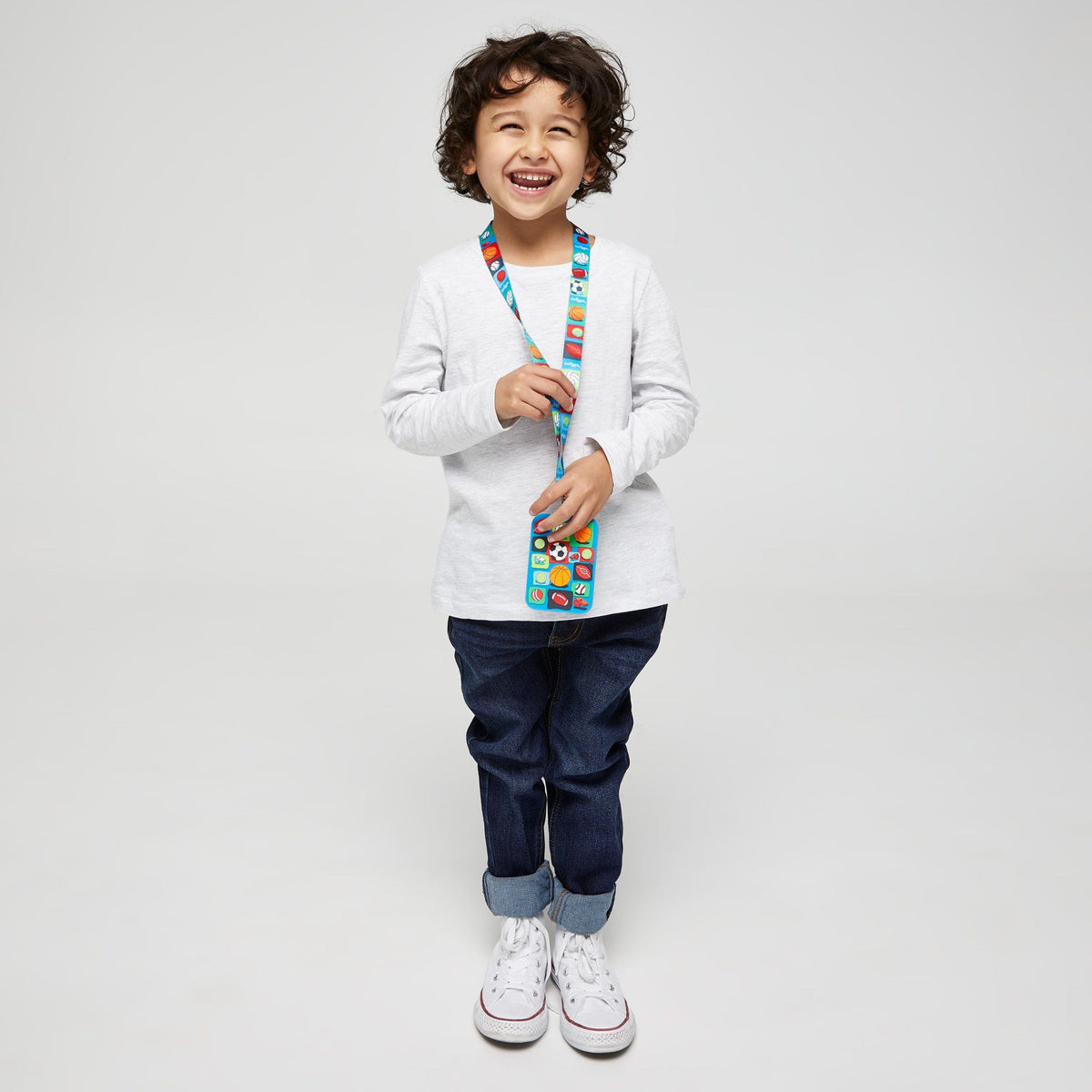 Smiggle - Tarjetero escolar con cordón Sky Hi Junior