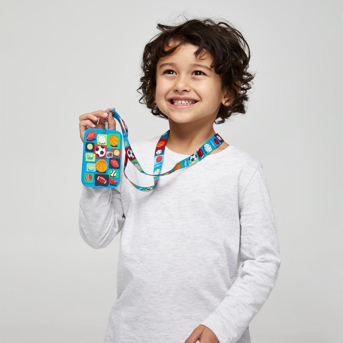 Smiggle - Tarjetero escolar con cordón Sky Hi Junior