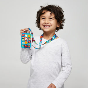 Smiggle - Tarjetero escolar con cordón Sky Hi Junior