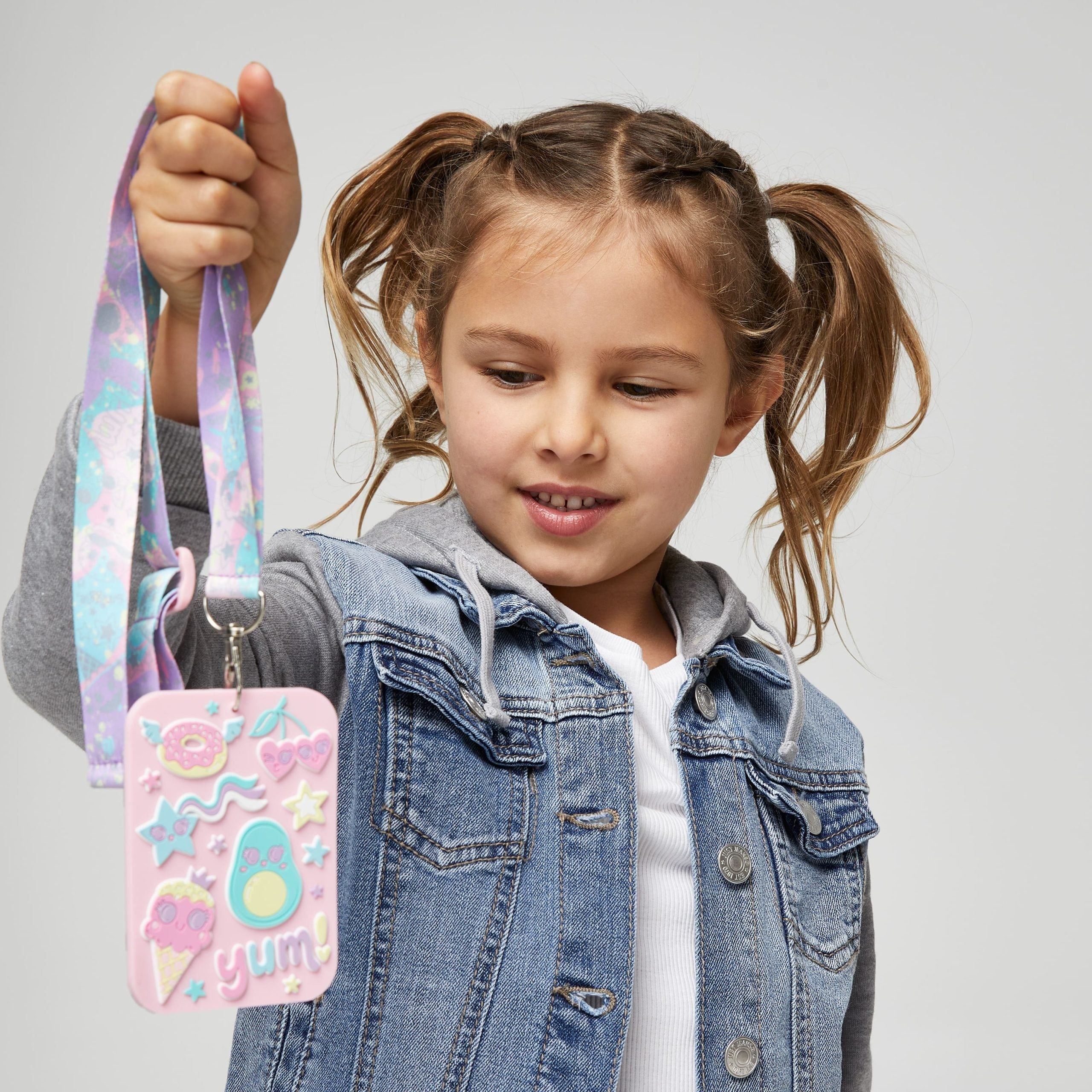 Smiggle - Tarjetero escolar con cordón Sky Hi Junior