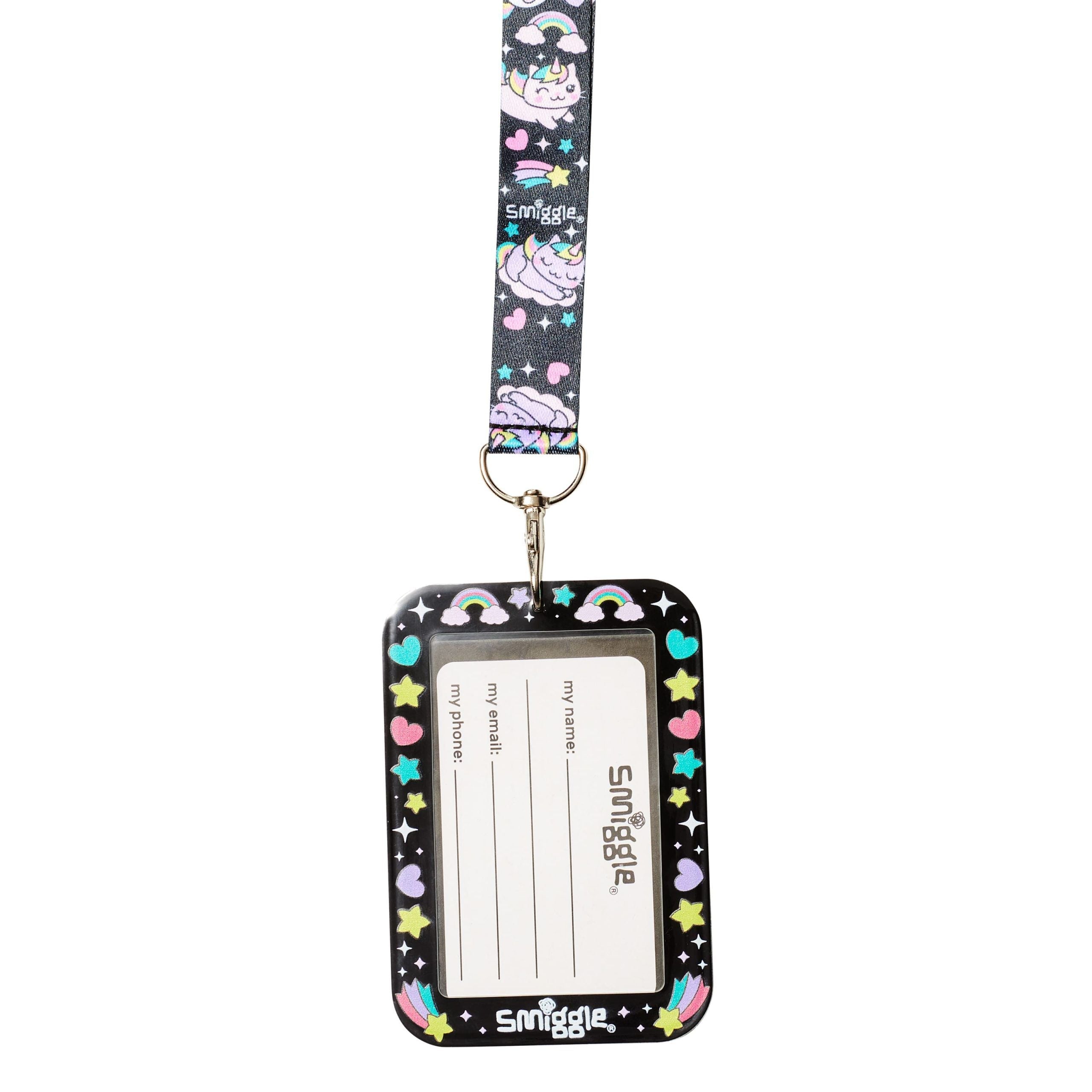 Smiggle - Tarjetero escolar con cordón Sky Hi Junior