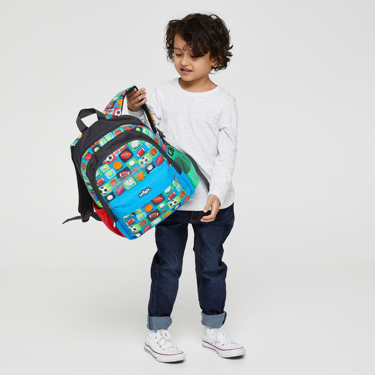Smiggle - Sky Hi Mochila Junior con Identificación