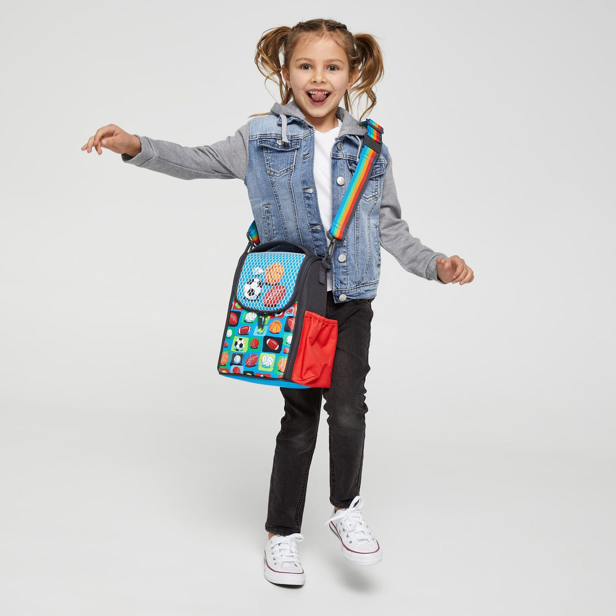 Smiggle - Bolso Bandolera Junior Sky Hi y Fiambrera