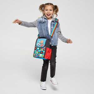 Smiggle - Bolso Bandolera Junior Sky Hi y Fiambrera