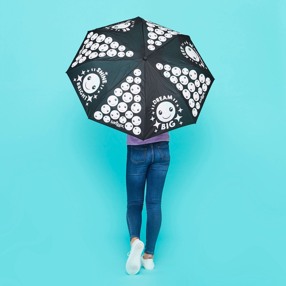 Smiggle - Smile Paraguas que cambia de color bajo la lluvia