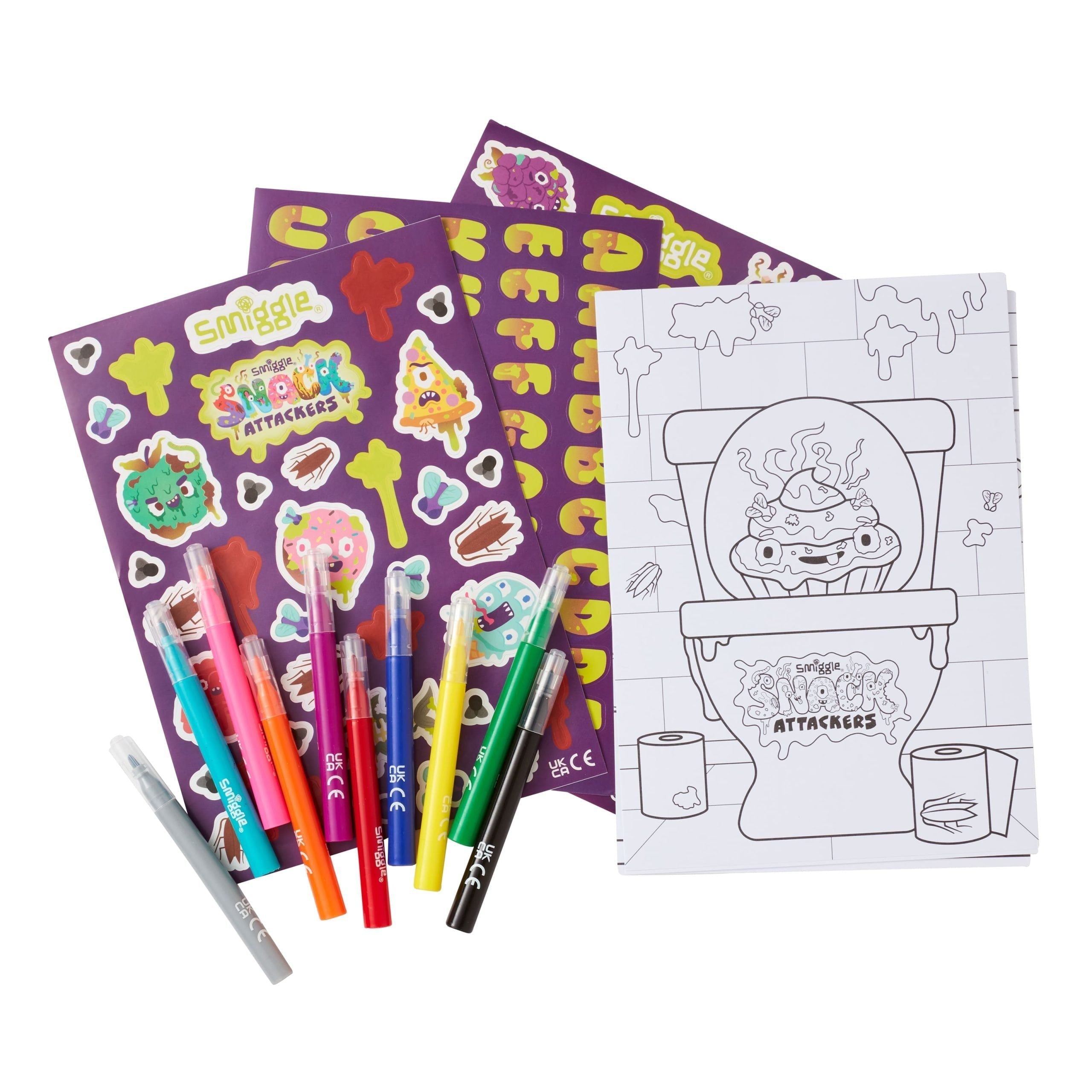Smiggle - Mini kit de colorear Snack Attackers