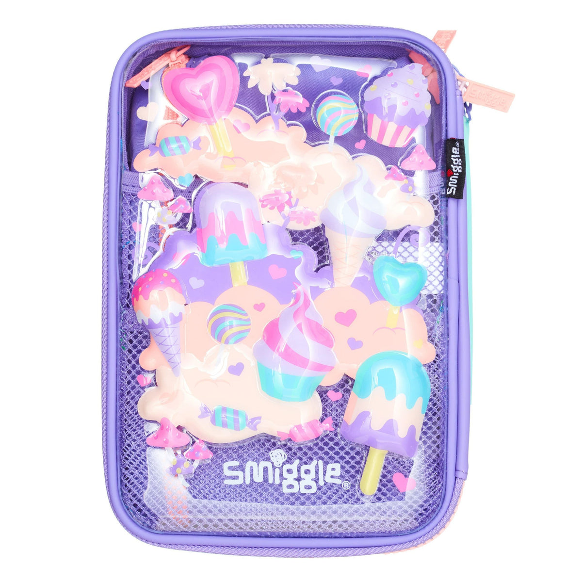 Smiggle - Estuche Escolar Rígido de Unicornio Triple Splendor