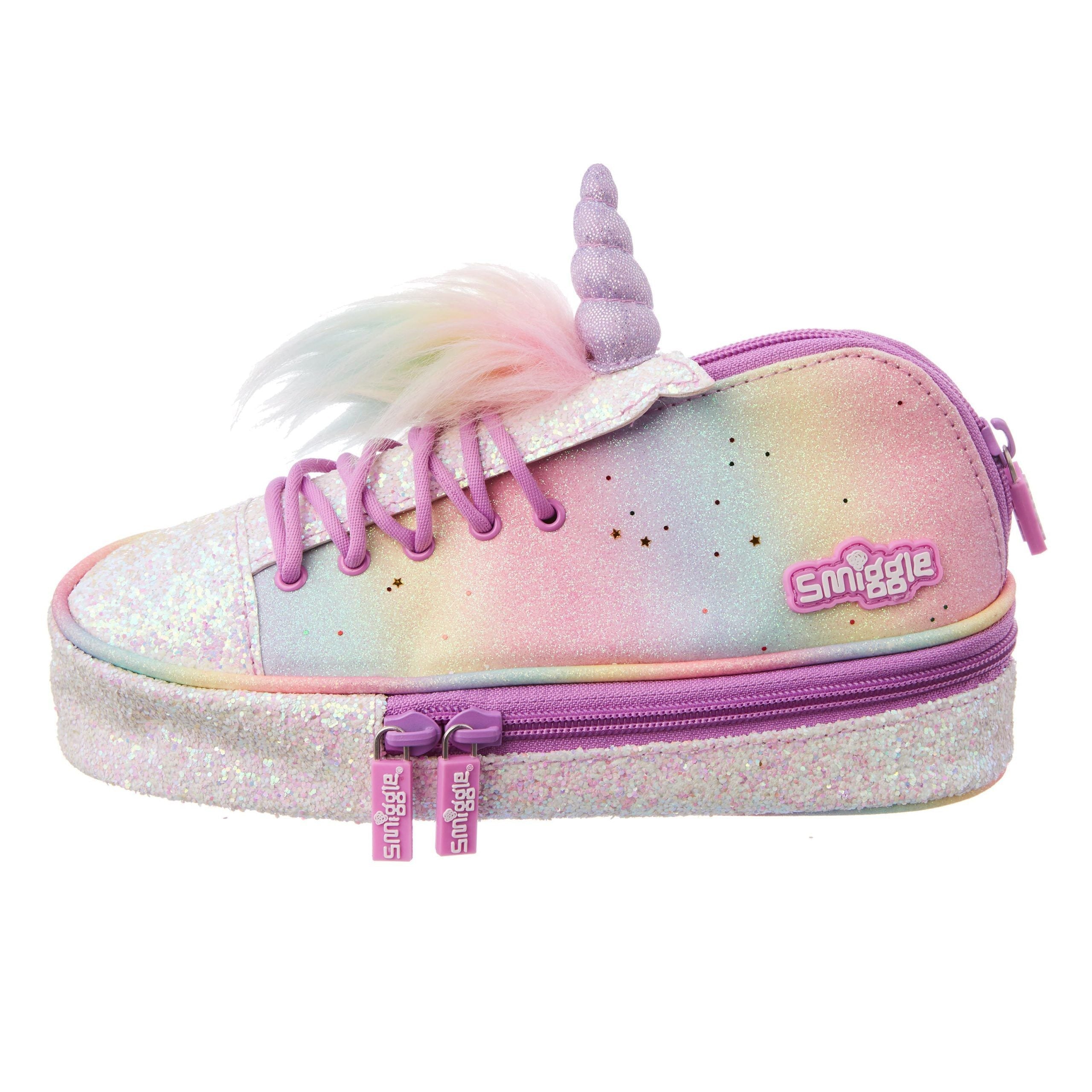 Smiggle - Estuche de Lápices Cuerno de Unicornio para Zapatillas