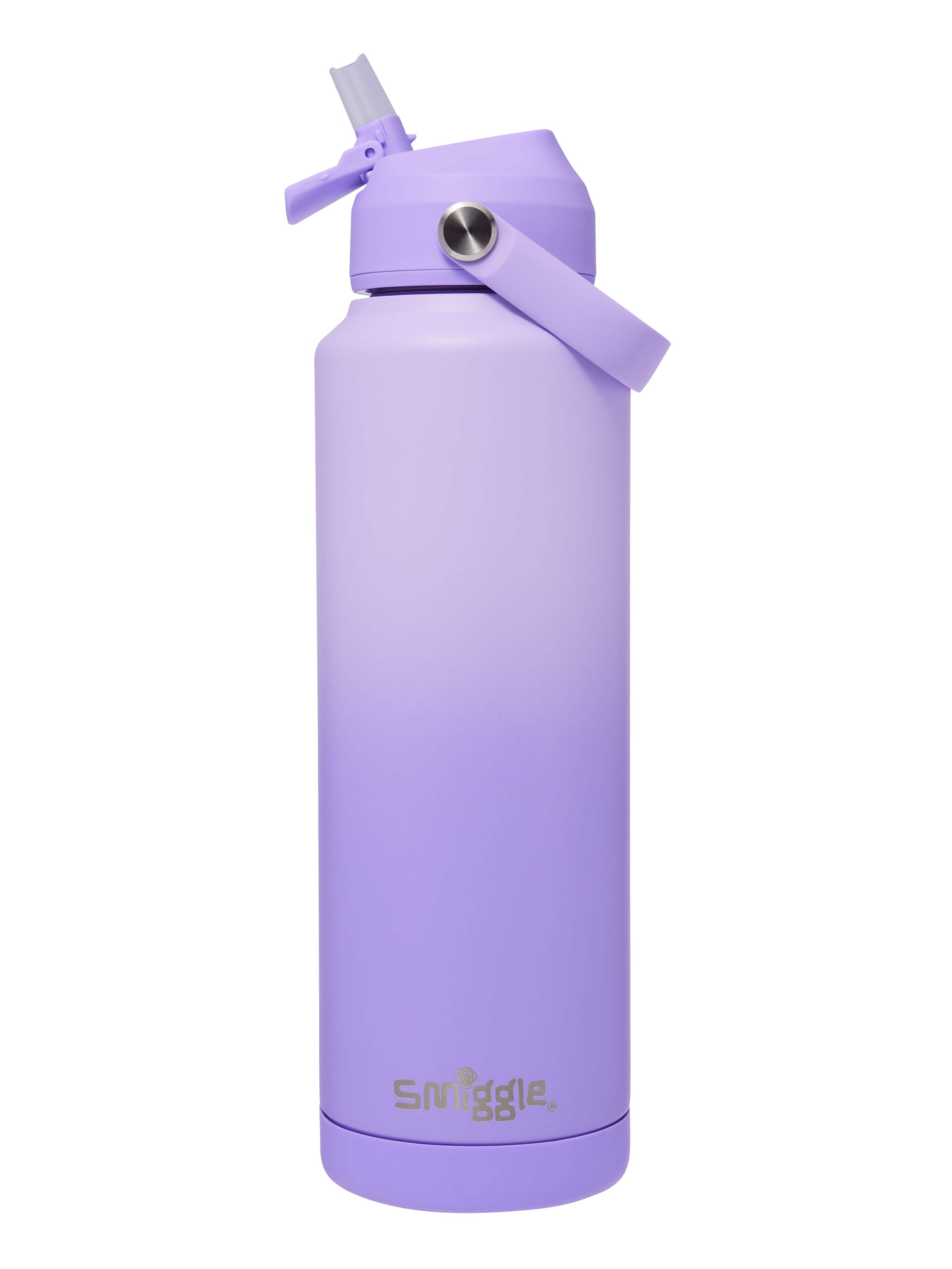 Smiggle - Botella de agua de acero inoxidable aislada Squiggle de 1.2 L