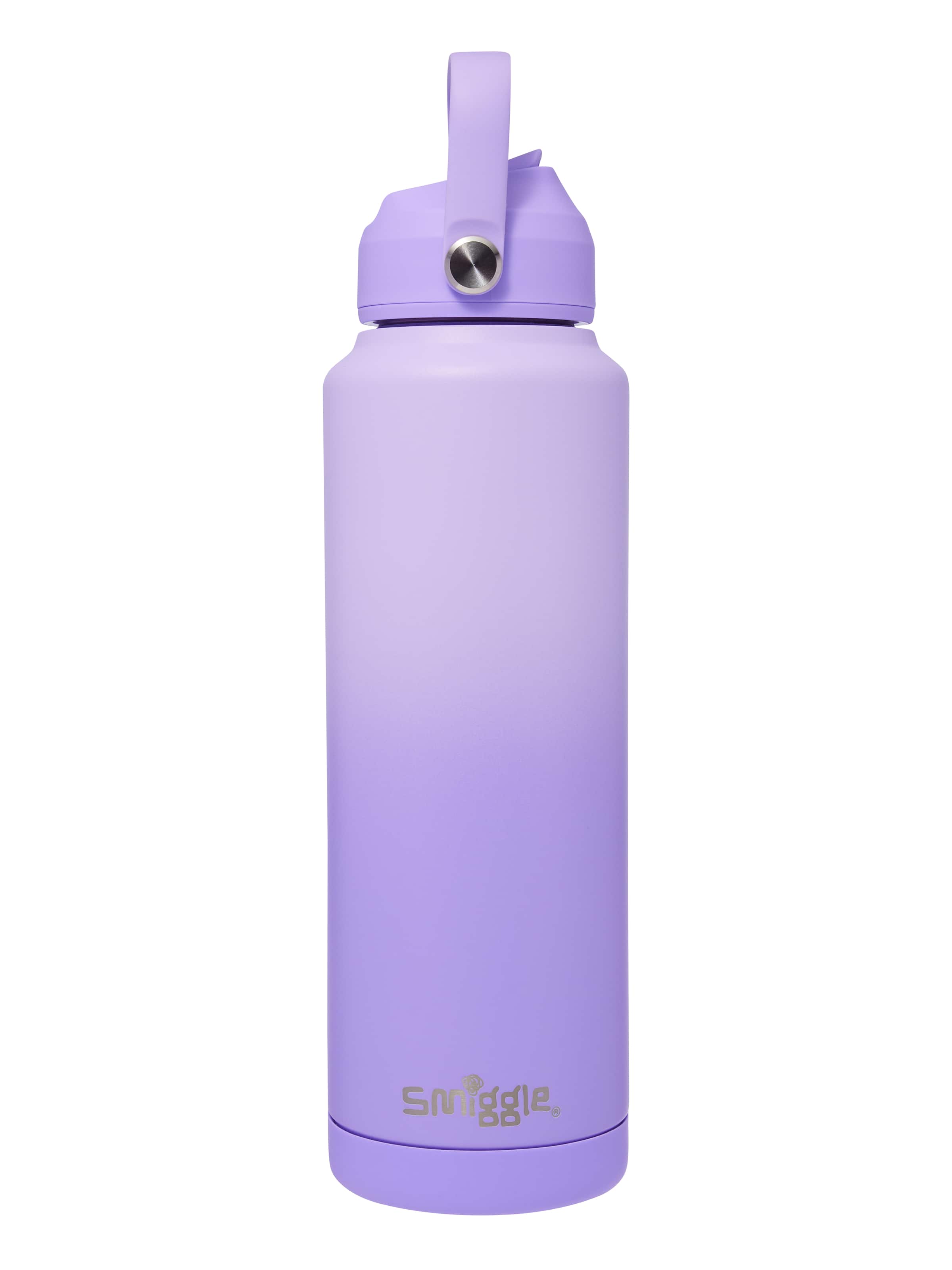 Smiggle - Botella de agua de acero inoxidable aislada Squiggle de 1.2 L