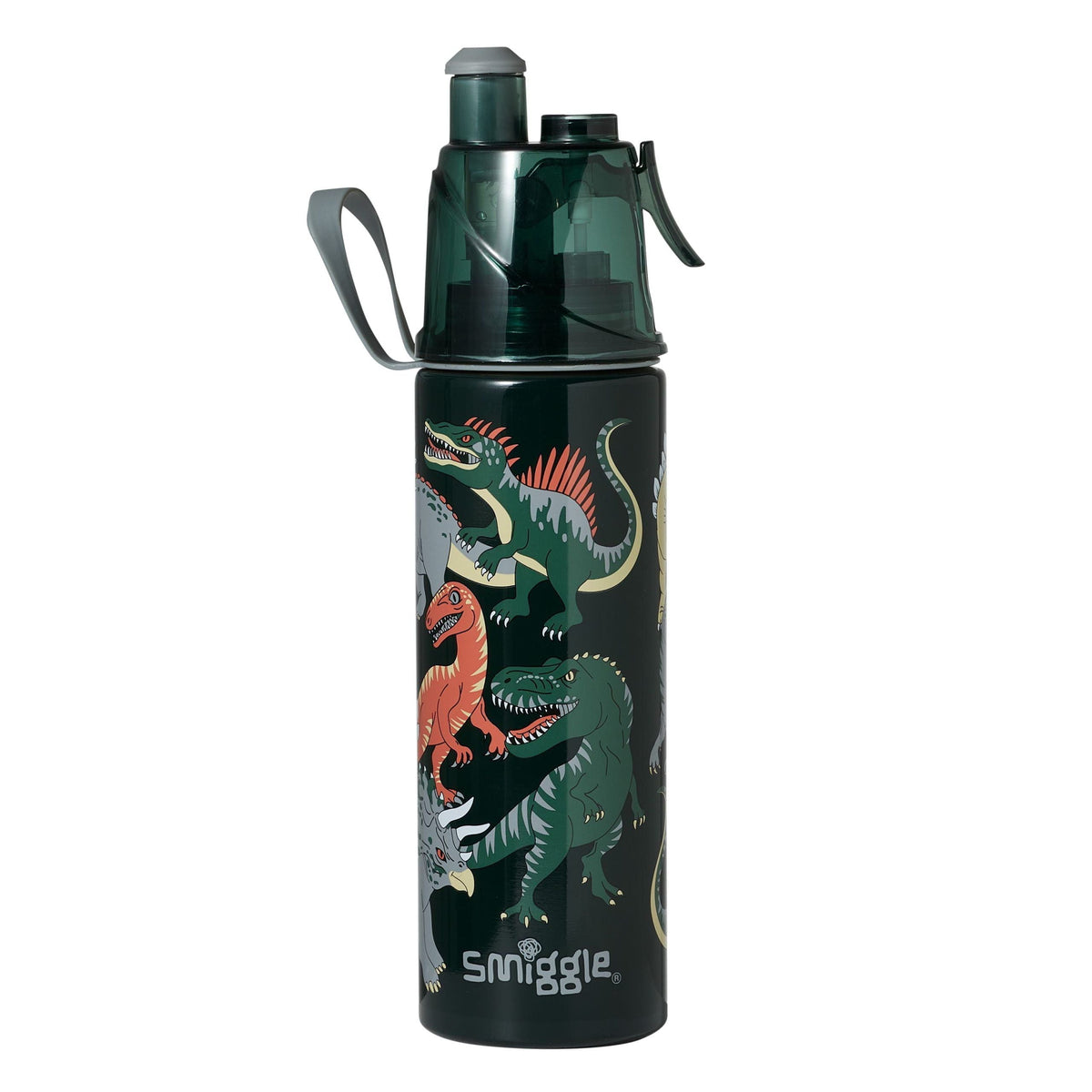 Smiggle - Botella de acero de 500 ml con pulverizador