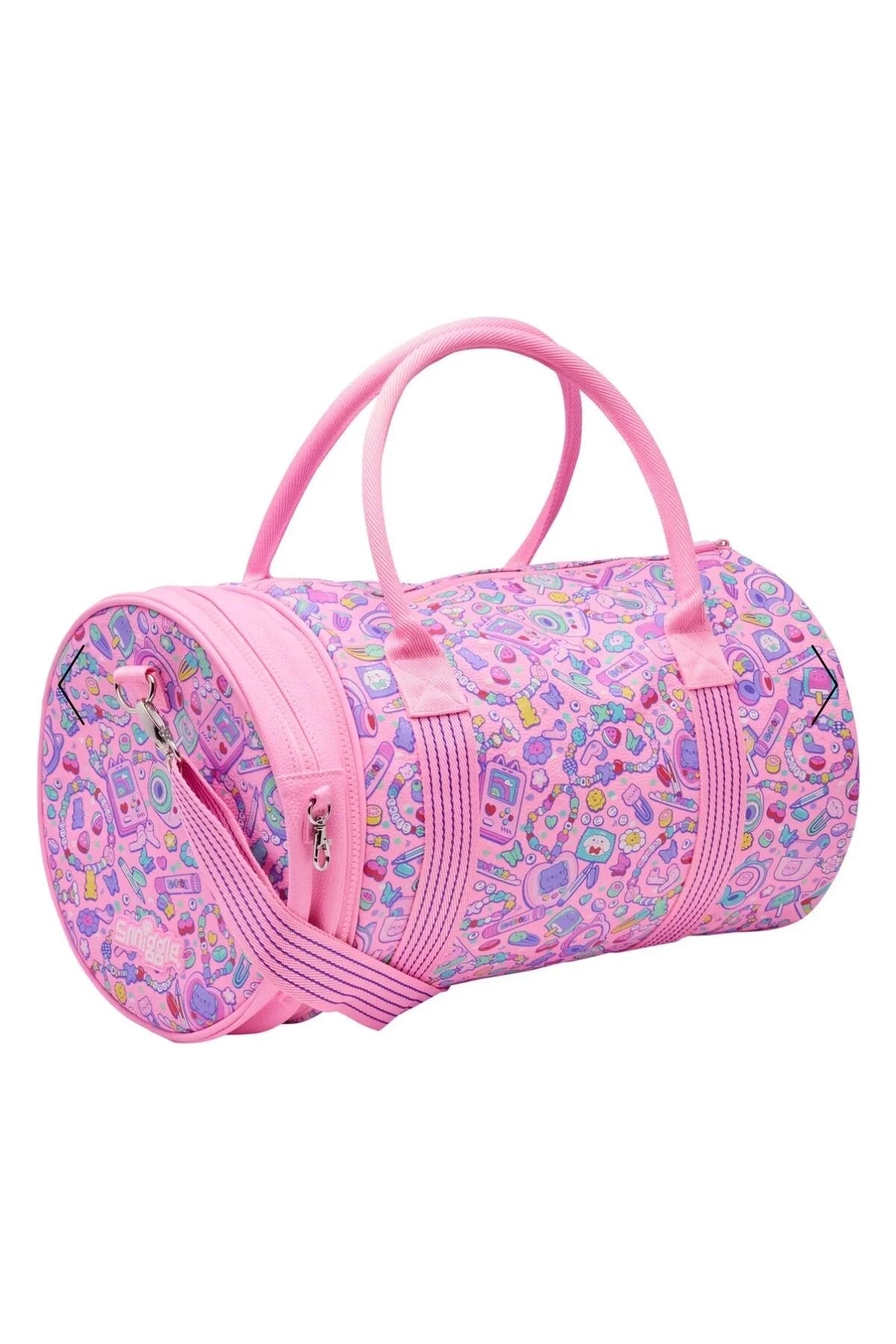 Smiggle - Bolsa de hombro y deporte 2 en 1 Super Charge Rosa