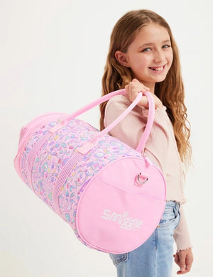 Smiggle - Bolsa de hombro y deporte 2 en 1 Super Charge Rosa