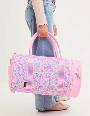 Smiggle - Bolsa de hombro y deporte 2 en 1 Super Charge Rosa