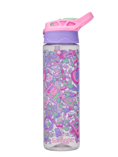 Smiggle - Botella de agua sin BPA de 650 ml con boquilla automática Super Charge