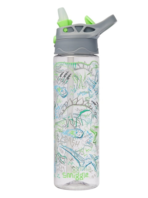 Smiggle - Botella de agua sin BPA de 650 ml con boquilla automática Super Charge