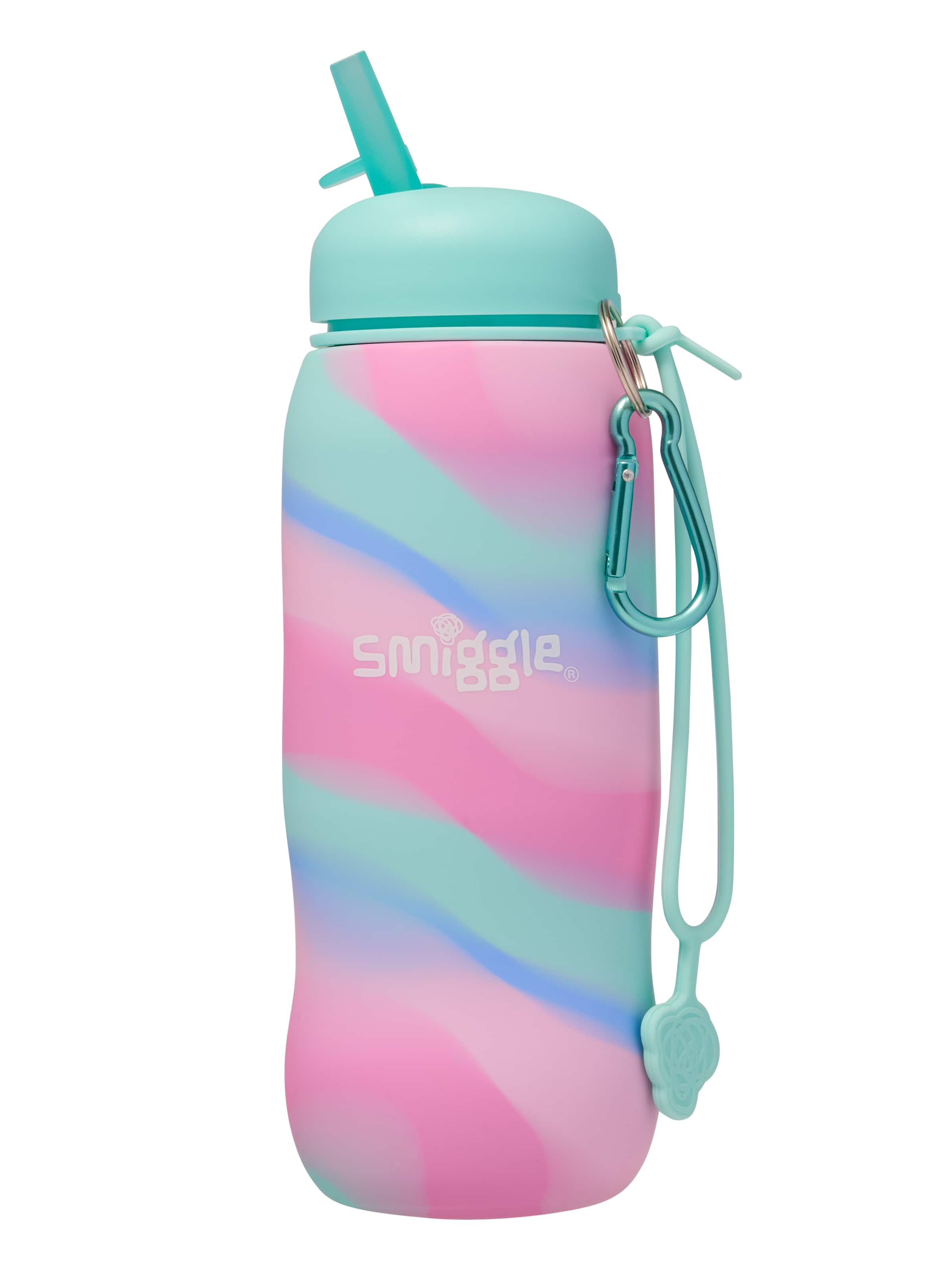 Smiggle - Botella de agua plegable de silicona surrealista sin BPA de 630 ml