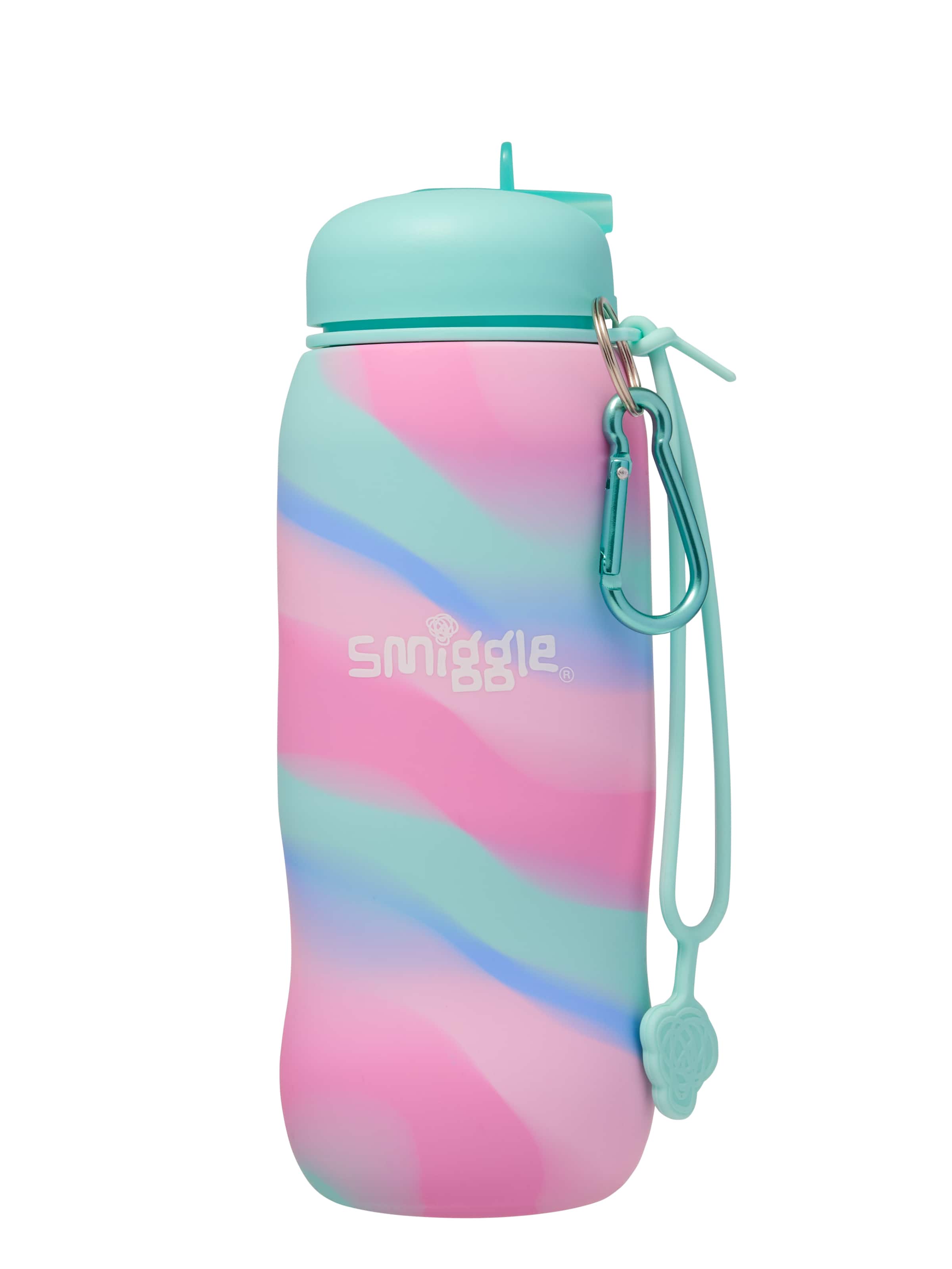 Smiggle - Botella de agua plegable de silicona surrealista sin BPA de 630 ml