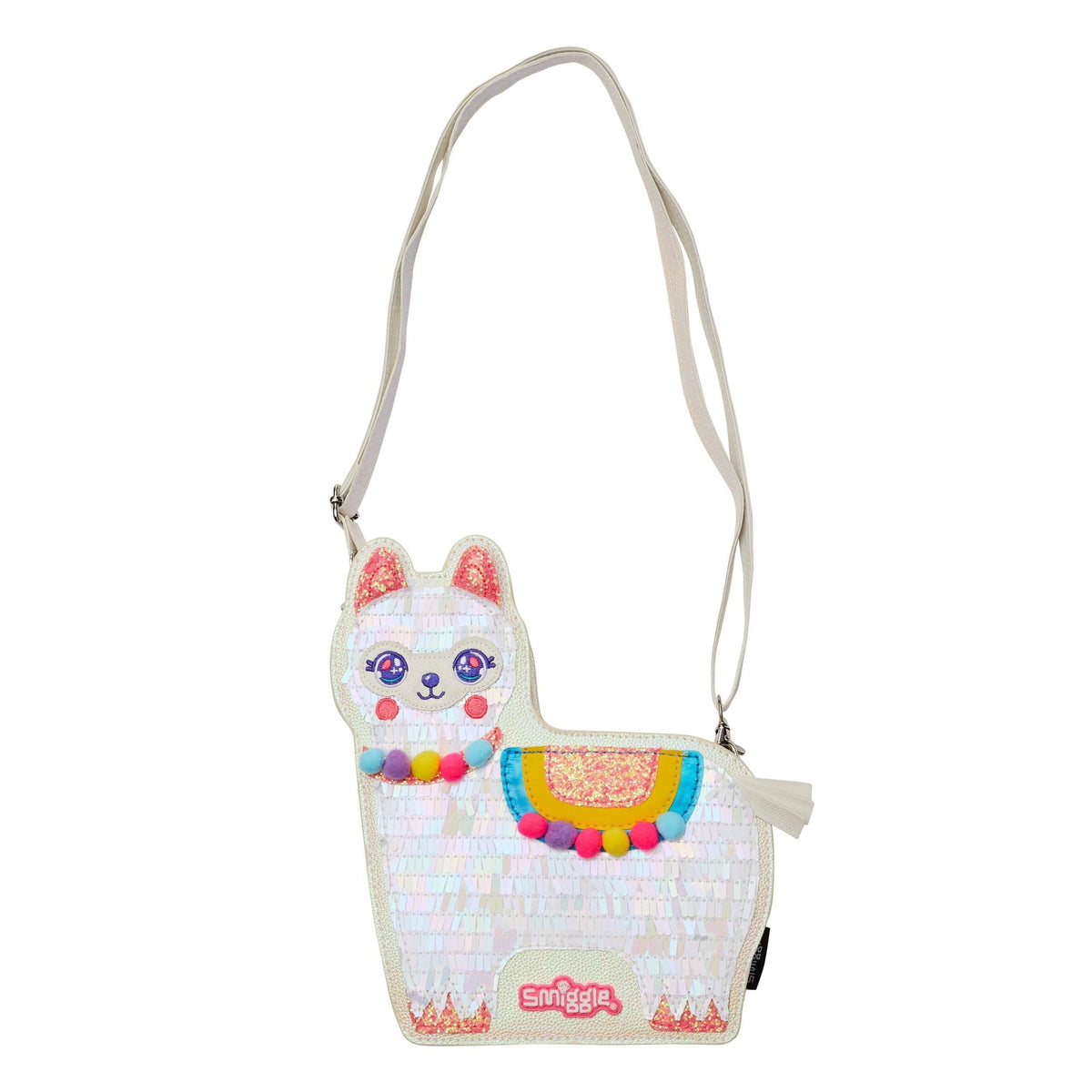 Smiggle - Bolso de hombro con diseño de llama brillante