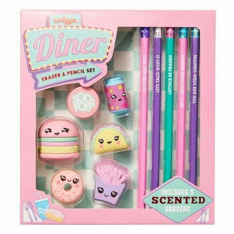 Smiggle - Set de goma y lápices Sweet Treats