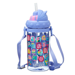 Smiggle - Botella de agua con pajita Topsy Teeny Tiny 400 ML