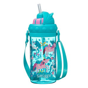 Smiggle - Botella de agua con pajita Topsy Teeny Tiny 400 ML