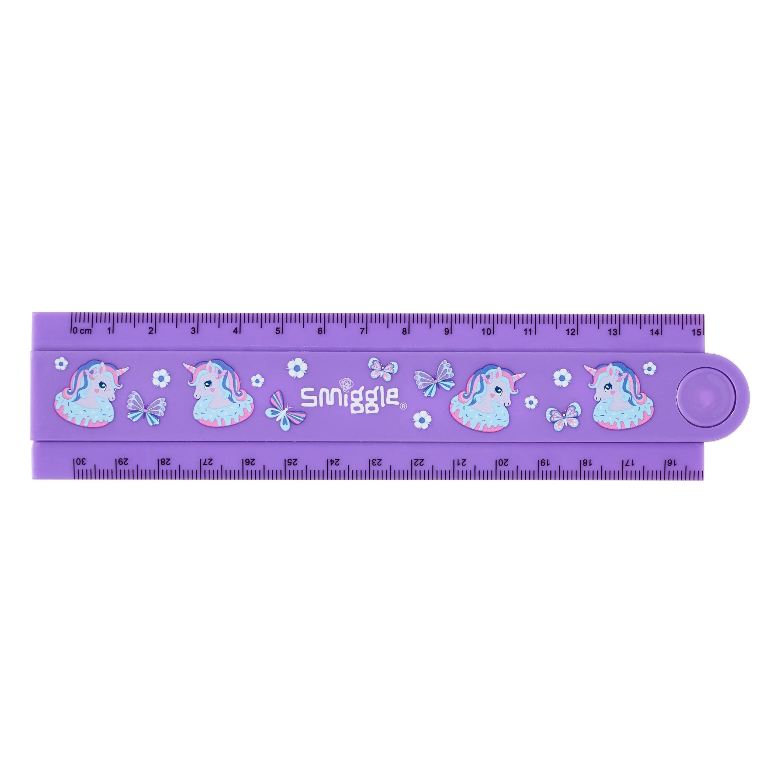 Smiggle - Regla plegable y moldeable Unicorn