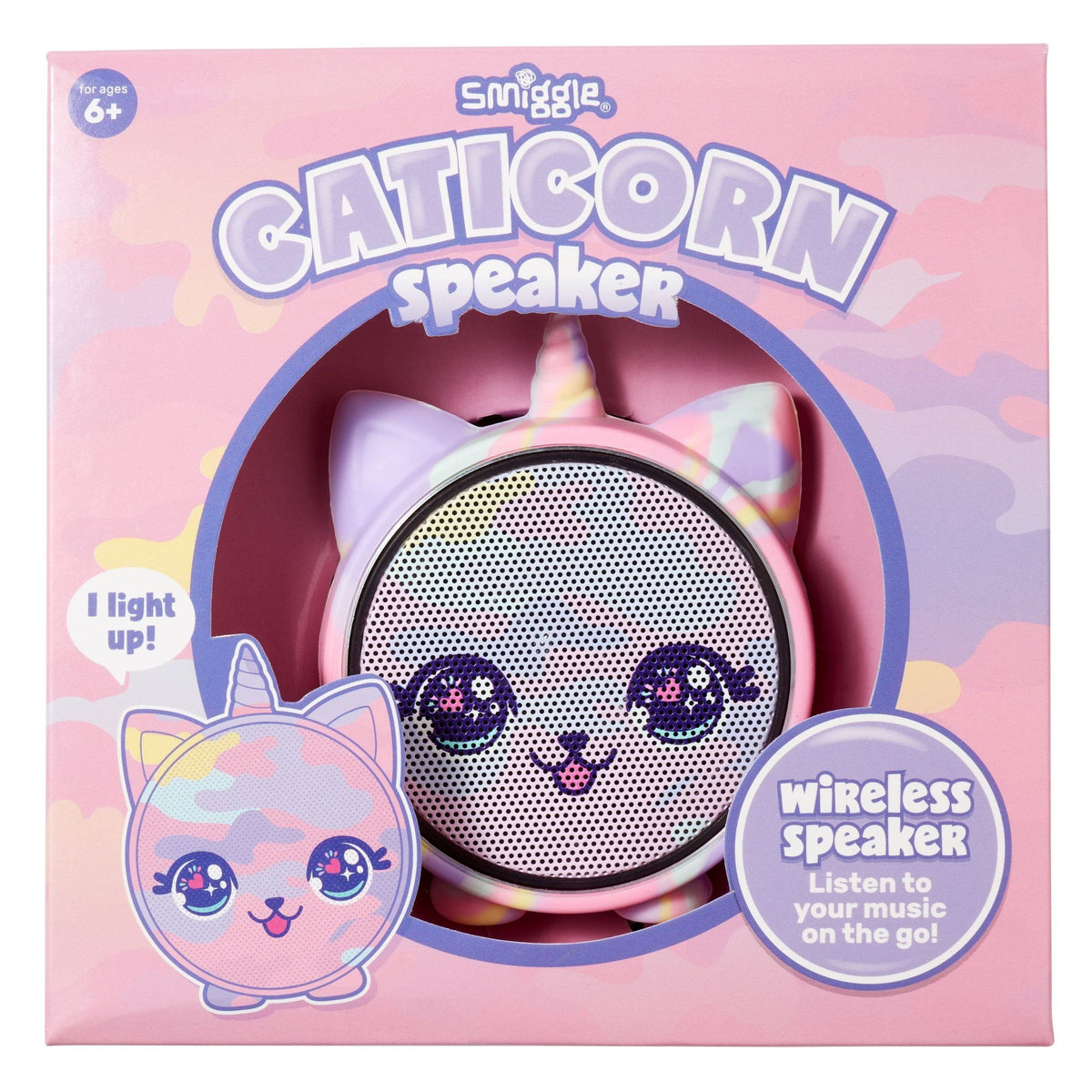 Smiggle - Altavoz Bluetooth inalámbrico Unicorn Squeak para niños