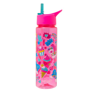 Smiggle - Botella de agua de 750 ML con pajita, sin BPA, modelo Vibin