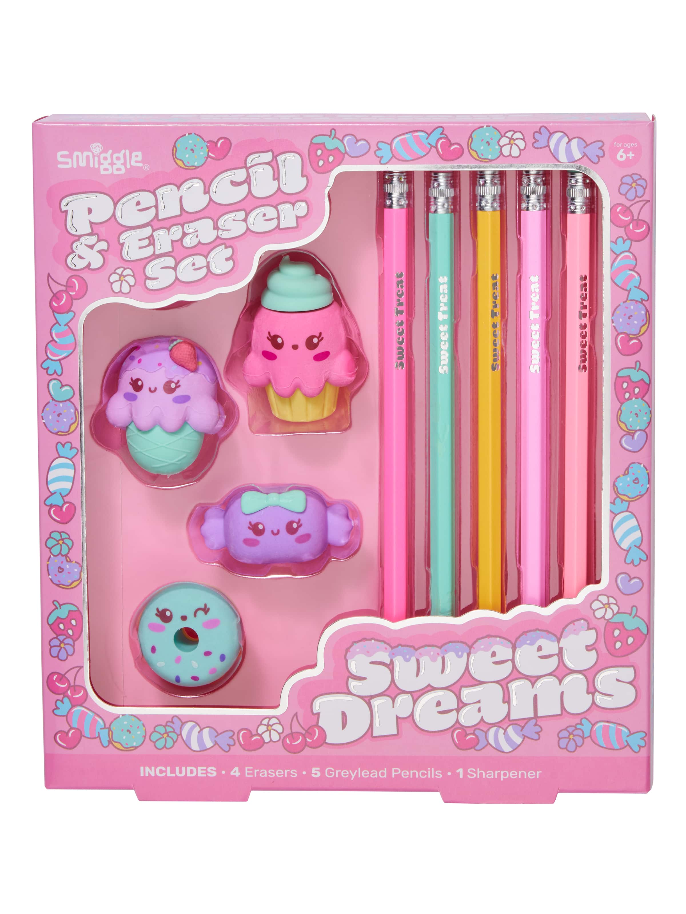 Smiggle - Estuche de lápices de goma Vision