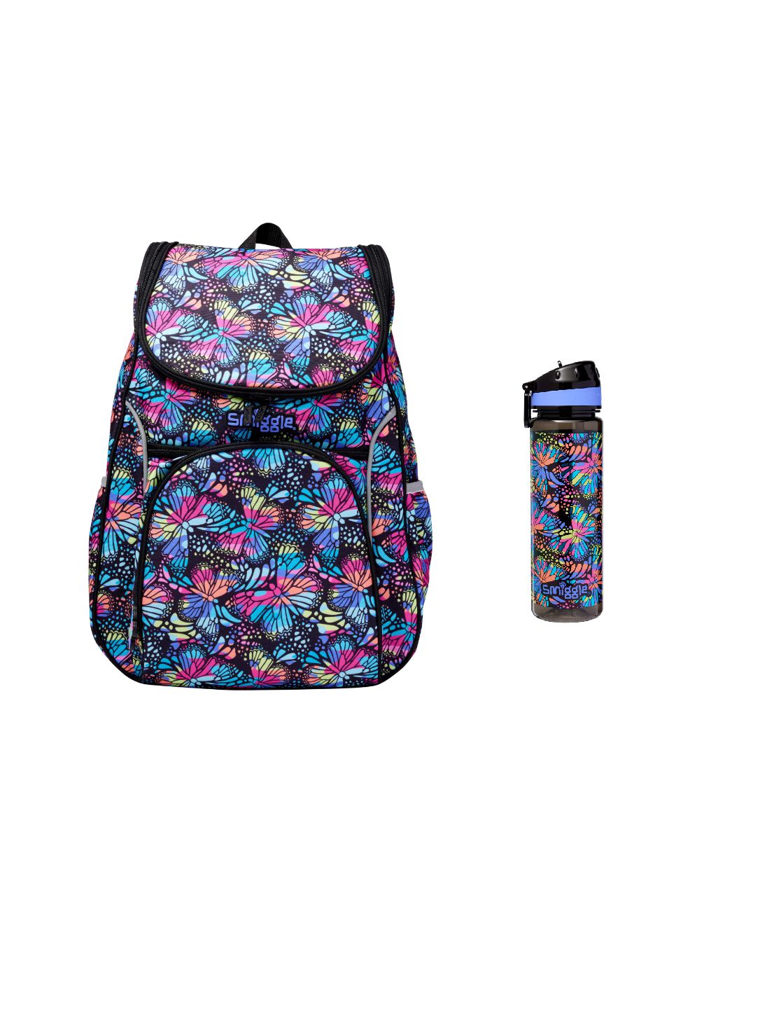 Smiggle - Set de mochila escolar doble Vivid