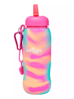 Smiggle - Botella de agua plegable Vivid de 630 ml con pajita