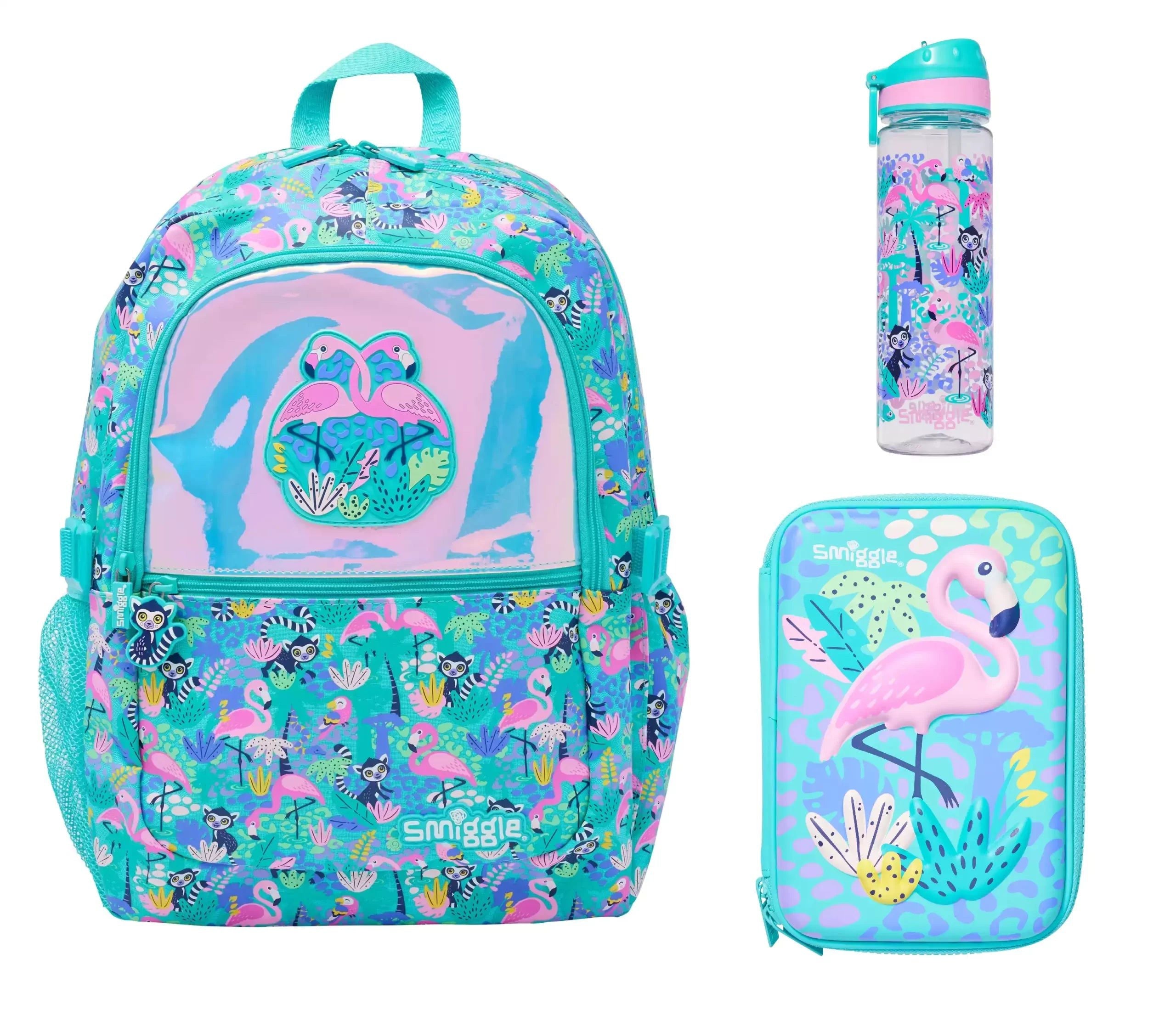 Smiggle - Juego de mochila escolar Wild Side de 3 piezas