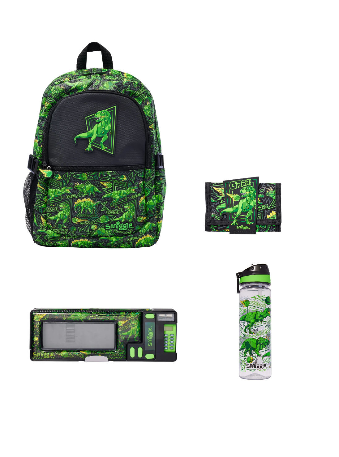 Smiggle - Set de 4 mochilas escolares Wild Side
