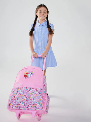 Smiggle - Mochila con ruedas iluminada Wild Side