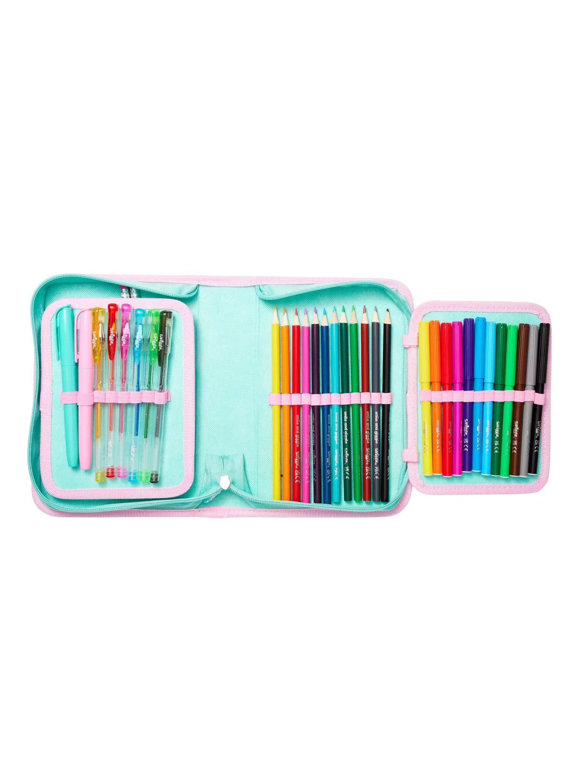 Smiggle - Estuche y Set de papelería Flamingo Wild Side
