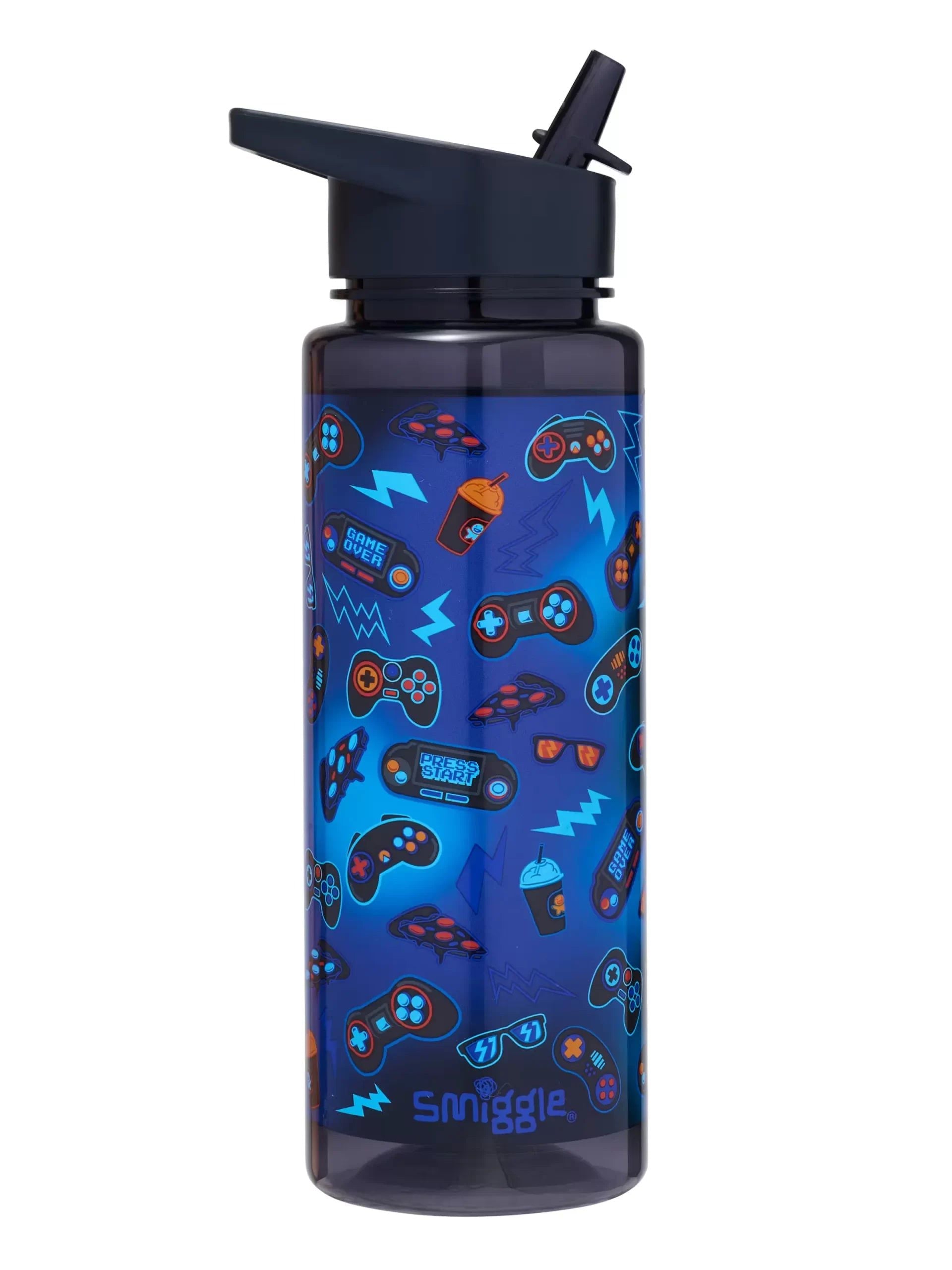 Smiggle - Botella de agua Wonder World Game de 750 ml sin BPA