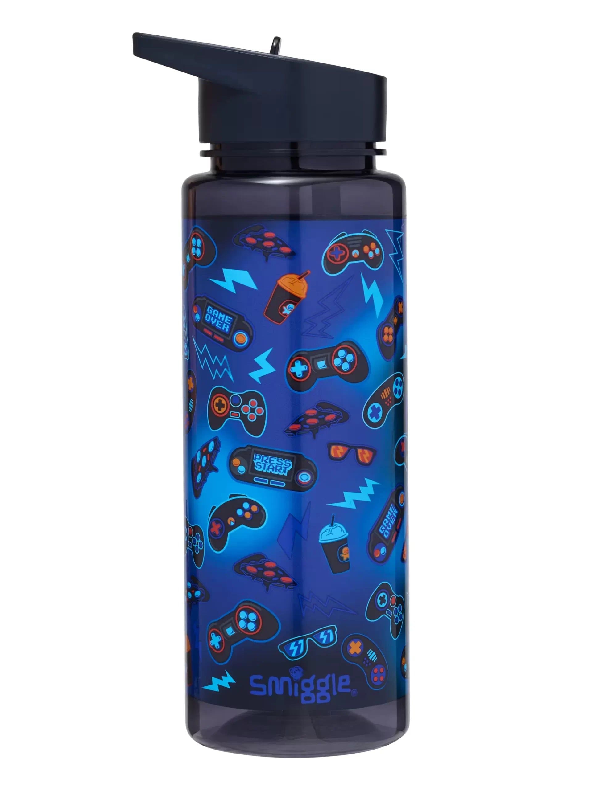 Smiggle - Botella de agua Wonder World Game de 750 ml sin BPA