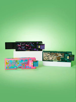 Smiggle - Wonder World Estuche Escolar Automático con Calculadora