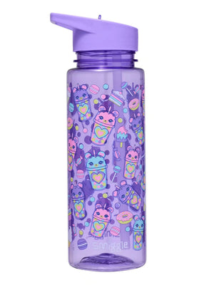 Smiggle - Wonder World Botella de agua sin BPA de 750 ml para aperitivos dulces
